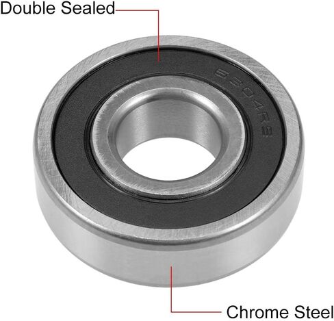 Uxcell 62/22-2RS محمل كروي ذو أخدود عميق 22x50x14mm محامل مزدوجة مختومة من الفولاذ الكروم in Kuwait