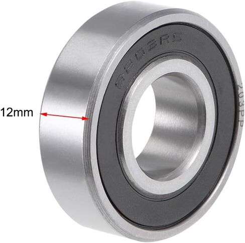 Uxcell 62/22-2RS محمل كروي ذو أخدود عميق 22x50x14mm محامل مزدوجة مختومة من الفولاذ الكروم in Kuwait
