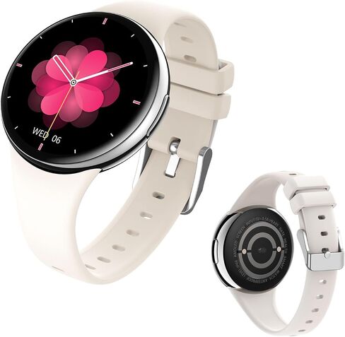 Mini Smartwatch for Women, 1.04'' AMOLED Fitness Tracker Watch with Heart Rate Monitor/Sleep Monitor, IP68 Waterproof 100+Sports Mode Activity Tracker, Necklace Smartwatch Support Android/iOS in Saudi Arabia