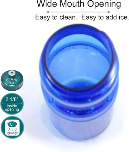 Rolling Sands 24 Ounce BPA-Free Plastic Water Bottles, Set of 10, Made in USA in Saudi Arabia