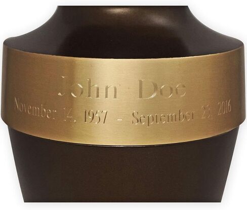 Athens Blue Adult Cremation Urn by Beautiful Life Urns - Classic, Elegant Brass Funeral Urn (Large) in Saudi Arabia