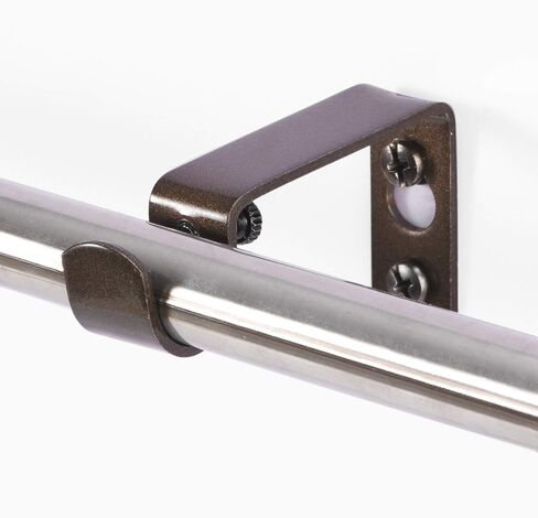 Curtain Rod Wall Bracket Set of 2 Pack Antique Black - for 1/2 inch to 5/8 inch Diameter Single Rods in Saudi Arabia