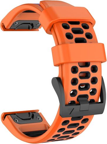 OVERSTEP Quick Fit Band Compatible with Garmin Fenix 8 Amoled 51mm Watch Bands, 26mm Replacement Soft Silicone Strap for Fenix 7X/Fenix 6X/Fenix 5X/Fenix 3 Smartwatch in Kuwait