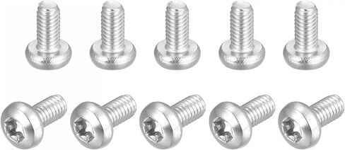 براغي آلة أمان توركس M2.5x6mm من uxcell، 10 قطع 316 من الفولاذ المقاوم للصدأ برأس مقلاة مقاومة للعبث ومسامير تثبيت in Saudi Arabia