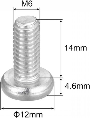 براغي آلة أمان توركس M2.5x6mm من uxcell، 10 قطع 316 من الفولاذ المقاوم للصدأ برأس مقلاة مقاومة للعبث ومسامير تثبيت in Saudi Arabia