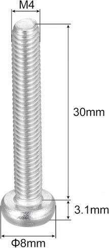 براغي آلة أمان توركس M2.5x6mm من uxcell، 10 قطع 316 من الفولاذ المقاوم للصدأ برأس مقلاة مقاومة للعبث ومسامير تثبيت in Saudi Arabia