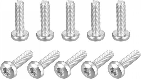 براغي آلة أمان توركس M2.5x6mm من uxcell، 10 قطع 316 من الفولاذ المقاوم للصدأ برأس مقلاة مقاومة للعبث ومسامير تثبيت in Saudi Arabia