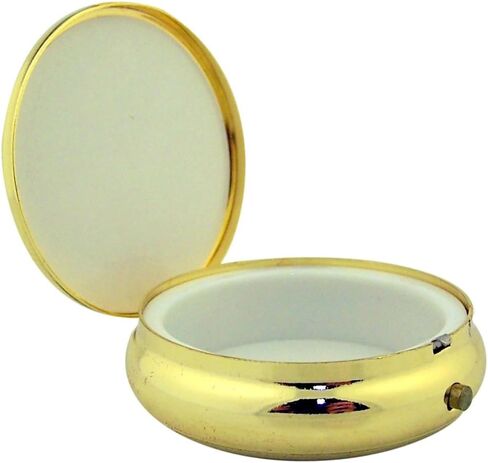 هدايا دينية باللونين الذهبي والفضي، The Last Supper PYX مع مفصلة قفل وبطانة، 5 سم in Kuwait