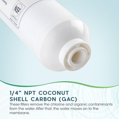 5-Stage Ultima Uinversal Under Sink Water Filter System Replacement Cartridges with 1/4-Inch NPT Post Carbon Filter Kit (Without Membrane) in Saudi Arabia
