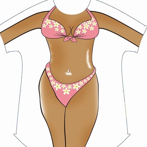 Bikini Shirts for Women Funny Body Printed T Shirt Beach Cover Up Baggy Bathing Suit Pajamas Fun Wear in Saudi Arabia
