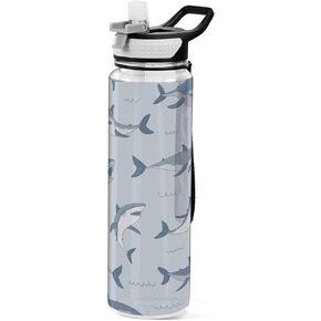 Burbuja Magical Black Cats 32 oz Water Bottle with Straw Lid, Leakproof & BPA Free Tritan Bottle for Gym Fitness Outdoor Sports