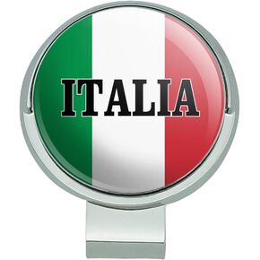 GRAPHICS & MORE Italia Italy Italian Flag Golf Hat Clip with Magnetic Ball Marker