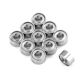 XIKE MR52ZZ 2x5x2.5mm Double Shielded Miniature Deep Groove Ball Bearing,Double Rubber Sealed (10 Pcs)