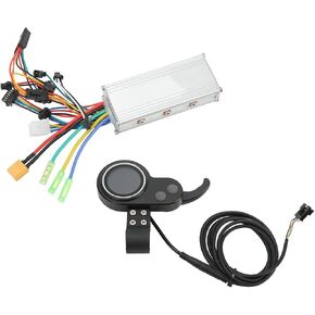 Alomejor Electric Bike Brushless Controller Kit, 48V 60V 500W Electric Motor Controller LCD Display Kit