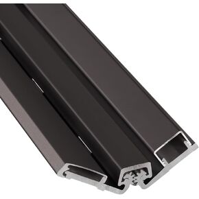 Continuous Geared Door Hinge Dark Bronze Anodized Aluminum Full Surface 83 inch Heavy Duty Center Pivot Tamperproof for Storefront Door Comparable to Select SL57 Door Hinge