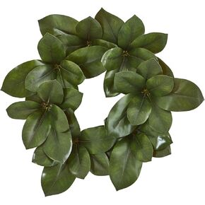 Nearly Natural 22in. Magnolia Leaf Artificial Wreath