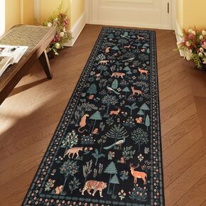 Lahome Jungle Kids Playroom Rug, 8x10 Rugs for Living Room Bedroom Large Washable Area Rug, Modern Beige Nursery Rug Non Shedding Soft 8x10 Rug for Kids Room Playroom, Ivory/Beige