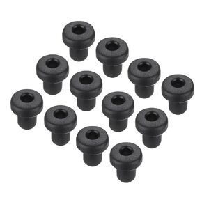 MECCANIXITY 20Pcs T Shape Rubber Grommet Mount Dia 10mm ID 6mm H 11mm Transparent Seal Protection Cable Grommets Flexible for Cable Pipe