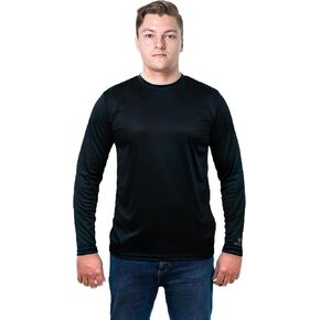 Men's Long Sleeve T-Shirt, 100% polyester with Moisture Wicking, Quick Dry Technology