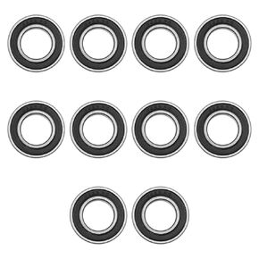 10 pcs NUZAMAS 6902-2rs Ball Bearing 15x28x7mm Deep Groove Bearing Deep Groove Double Rubber Shielded Ball Bearing for Small Motors Household Conveying Field