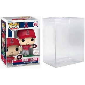 Mike Trout (Los Angeles Angels) MLB Funko Pop! Series 7 Vinyl Figure (Bundled with Compatible Box Protector Case) 3.75 inches, Clear