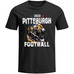 Mens City Crew Neck Shirts Football Short Sleeve T-Shirt Apparel, Gifts for Men Women,Fans Gameday Apparel,