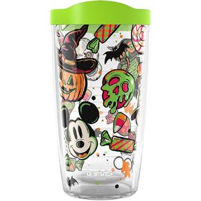 Tervis Disney 100 Halloween Made in USA Double Walled Insulated Tumbler Travel Cup Keeps Drinks Cold & Hot, 16oz, Classic