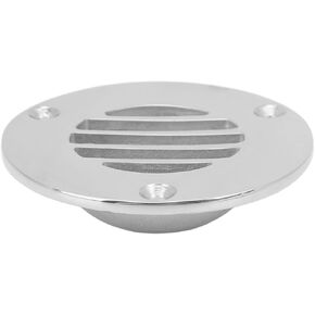 Hapivida Boat Deck Floor Drain, 316 Stainless Steel Silver Polished Marine Drain Cover Replacement for Boat, Yacht, Kayak