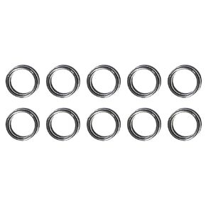 US STAINLESS 10 Pieces Stainless Steel 316 Round Ring Welded 3/16" x 1 3/16" (5mm x 30mm ID) Marine Grade