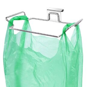 55 TRENDS Trash Bag Holder Stainless Steel Kitchen Cabinets Doors Large Sink Bag Kitchen Garbage Waste Holder Stand 1Pcs in Kuwait
