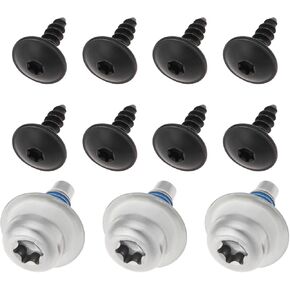 1 Set Engine Undertray Under Cover Tray Bolt Screw Fixing Set Compatible with VW Golf MK7 R GTI Includes 3 Fender Bolts and 8 Lower Fender Screws