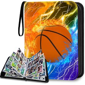 HESTECH Hockey Card Binder 9 Pocket with 50 Removable Sleeves, Collectible Trading Card Albums Display Storage Organizer Fits 900 Card, Sports Card Holder for Collectors Boys and Girls Gift