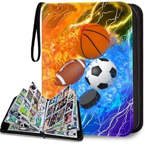 حافظة بطاقات البيسبول من HESTECH 9 جيوب مع 50 أكمام قابلة للإزالة، ألبومات بطاقات التداول القابلة للتجميع، منظم تخزين يناسب 900 بطاقة، حامل بطاقات رياضية لهواة الجمع هدية للأولاد والبنات in Kuwait