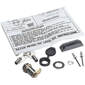 Lewmar Hatch Lock & Key Kit S/S, Exact Match Replacement Part, Seamless Installation - 360259990