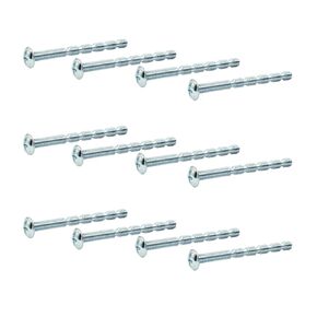 60Pcs Silver Screws M4 x 45mm Truss Head Break Away Screws, Phillips Head Breakaway Machine Screws Fasteners