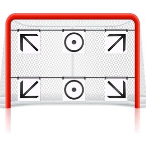 Outus 2 Set Hockey Shooting Targets Shooting Training Aid for Accuracy Three Targets Per Set Hockey Shooting Targets Practice Tool and Training Equipment for Teens, Easy to Hang