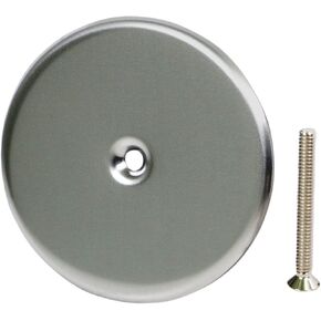 floor Cleanout Cover Plate, 4-Inch, Stainless Steel