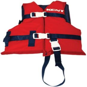 Full Throttle Onyx General Purpose Vests - Child, Red/Navy