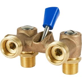 EFIELD Washing Machine Single Lever Shut Off Valve,1/2" Male Pipe Thread × 3/4" Outlet Hose Thread.