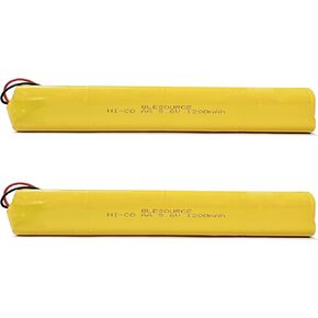 XUNTU Exit Sign Battery 9.6V, Exit Sign Battery Replacement Batteries Compatible for ELBB003 Lithonia ELB-B003 ELB-B004 OSI OSA228 DANTONA CUSTOM-306-U BBAT0044A BAA-96 BBAT0043A (2 Pack)