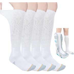 2 Pairs Walking Boot Socks Liner air Cam Walker Cast Socks Fracture Boot Brace Breathable Surgical Orthopedics Socks for Men Women