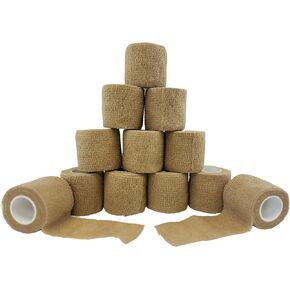 MCR Medical, Cohesive Bandage 12-Pack, Self-adhering Bandage Tape