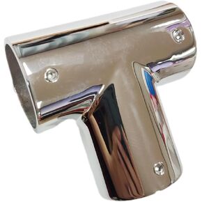 NRC&XRC Marine Grade Stainless Steel 316 Polished Boat Yacht Deck Hand Tee for 1.5in Pipe