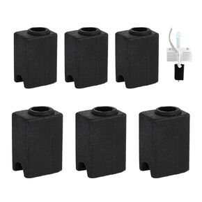 6 pcs Silicone Cover Hot End Heating Block Silicone Sock for Neptune 4 Plus Printers Hot End Heatblock Cover Easy Installation