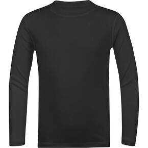 5T to Youth UPF 50+ Long Sleeve Rash Guard - Boys and Girls UV Protection Moisture Wicking Athletic T-Shirt