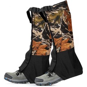 Gaiters for Hiking, Leg Gaiters Waterproof, Adjustable Snow Boot Gaiters, Hunting Gaiters, Lightweight Shoes Boot Gaiters for Hiking, Walking, Hunting, Mountain Climbing, Snowshoeing