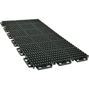 Caliber ProTech XT Garage Flooring Traction Tiles, 9" x 18" Interlocking Tiles, Black, 8-Pack