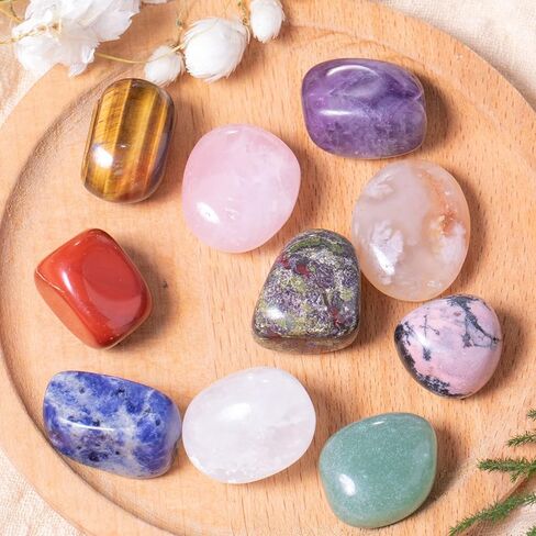 7PCS Tumbled Crystals Stones Polished Blue-vein for Wicca Reiki Chakra Healing Energy Balancing Beginners in Saudi Arabia