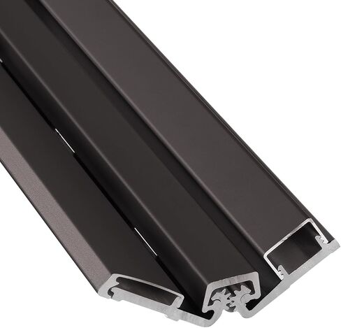 Continuous Geared Door Hinge Dark Bronze Anodized Aluminum Full Surface 83 inch Heavy Duty Center Pivot Tamperproof for Storefront Door Comparable to Select SL57 Door Hinge in Saudi Arabia