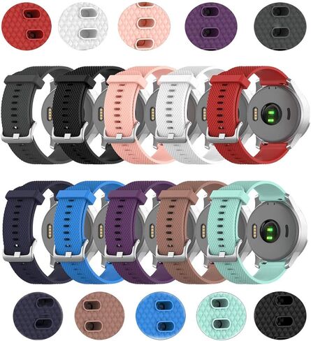10 عبوات من الأربطة المتوافقة مع Garmin Vivoactive 4S، أشرطة معصم رياضية من السيليكون قابلة للغسل لـ vivoactive 4S in Kuwait
